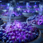 pretty very purple wine grapes